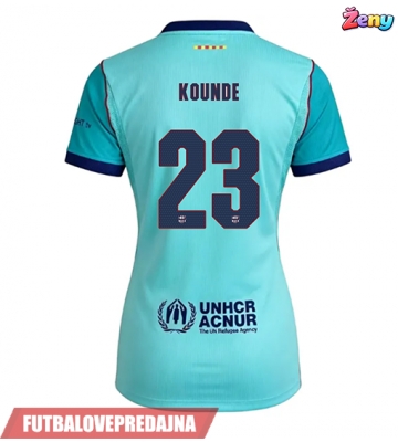Lacne Ženy Futbalové dres Barcelona Jules Kounde #23 2026-27 Krátky Rukáv - Tretina
